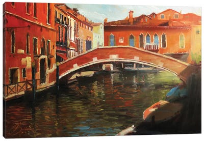 Venice In The Afternoon Canvas Art Print - Christopher Clark