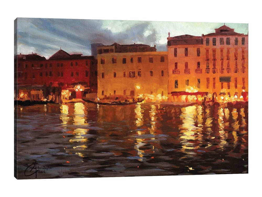 Fejl saltet på Venice Nights II Canvas Artwork by Christopher Clark | iCanvas
