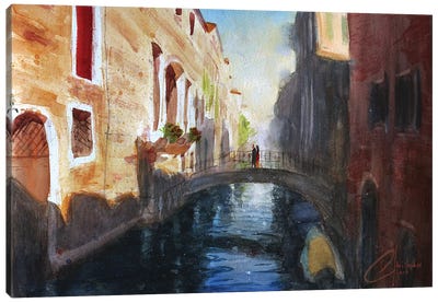 Venice, Italy - Romance Canvas Art Print - Christopher Clark