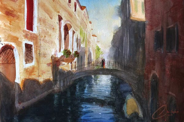 Romantic Bedroom (Love): Venice, Italy - Romance by Christopher Clark