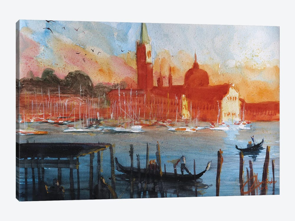 Venice, Italy - San Giorgio Maggiore by Christopher Clark 1-piece Canvas Art