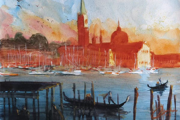 Christopher Clark: Venice, Italy - San Giorgio Maggiore by Christopher Clark