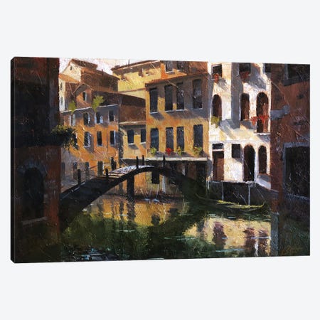 Venice, Italy, Quiet Reflections II Canvas Print #CCK84} by Christopher Clark Art Print