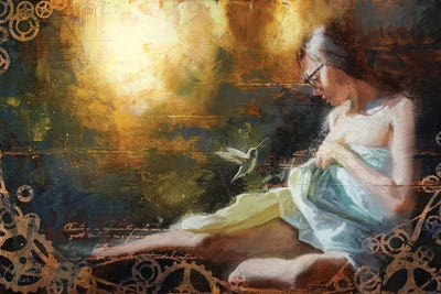 Visit From A Friend by Christopher Clark framed wall art