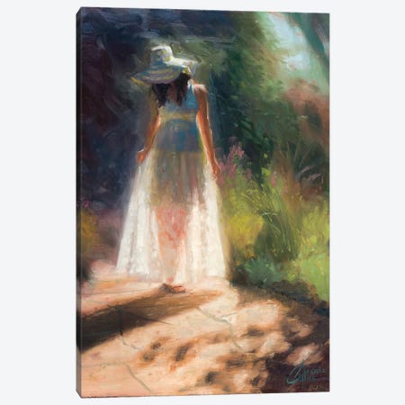 Walking In The Garden Canvas Print #CCK89} by Christopher Clark Canvas Art
