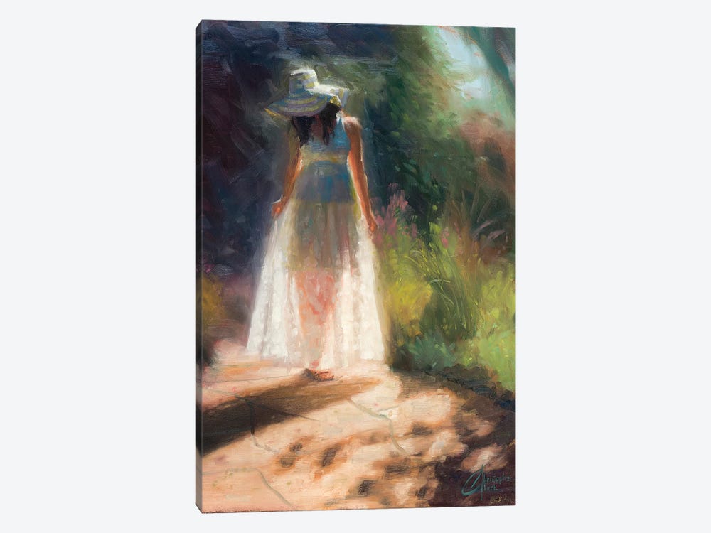 Walking In The Garden by Christopher Clark 1-piece Canvas Print