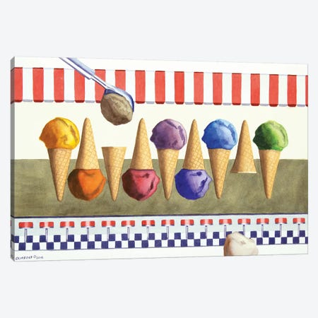 Ice Cream Shoppe Canvas Print #CCL11} by Cory Clifford Canvas Art