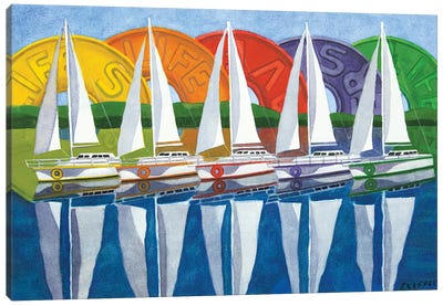 Livesaver Canvas Art Print - Boating & Sailing Art