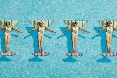 Martini Girls by Cory Clifford framed wall art