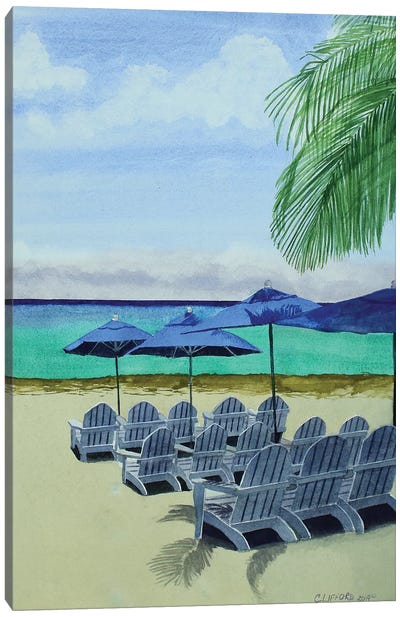 Cozumel Cabana Canvas Art Print - Cory Clifford