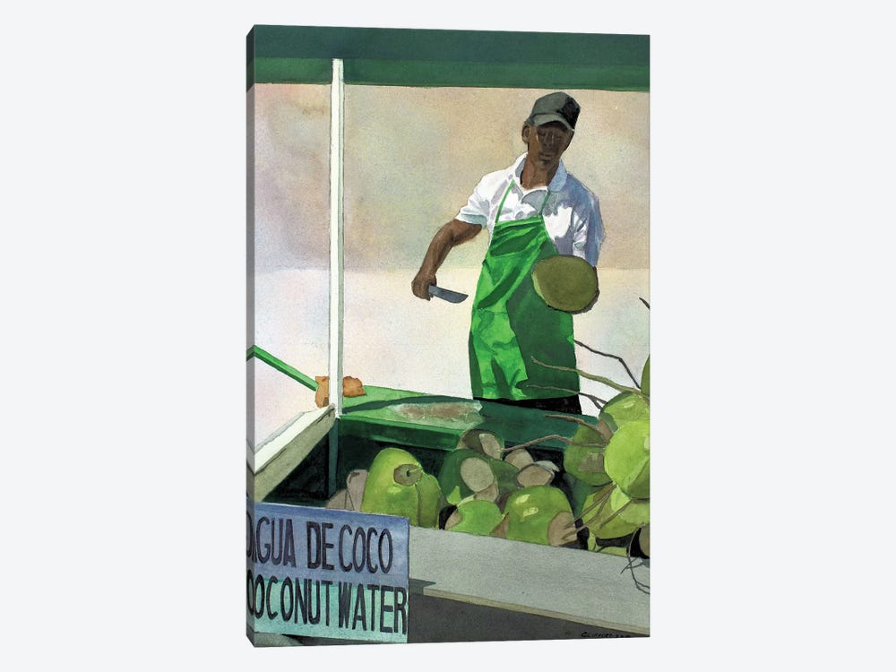 Agua De Coco by Cory Clifford 1-piece Canvas Art Print