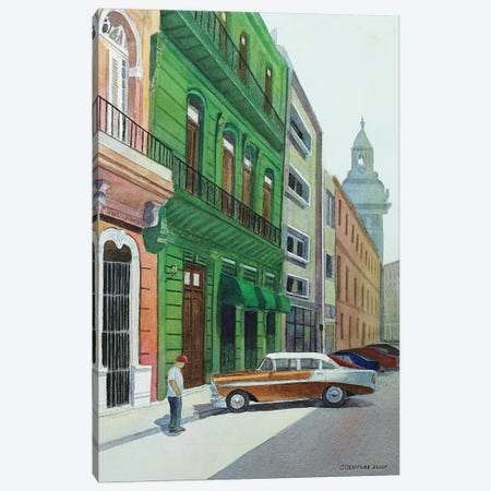 Bel Air In Havana Canvas Print #CCL27} by Cory Clifford Canvas Artwork