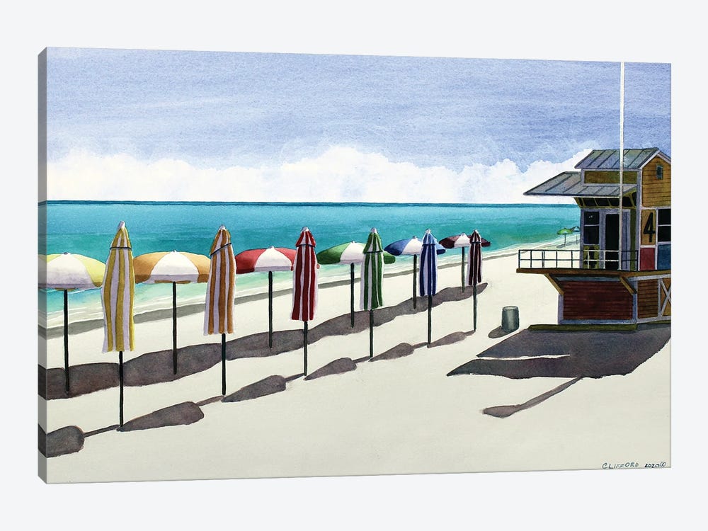 Lifeguard Station IV by Cory Clifford 1-piece Canvas Art Print