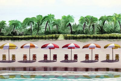 Plantation Beach by Cory Clifford framed wall art