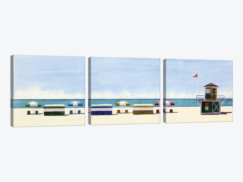 Serenity Beach by Cory Clifford 3-piece Art Print
