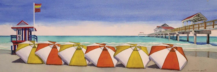 Overlooking The Pier by Cory Clifford wall art