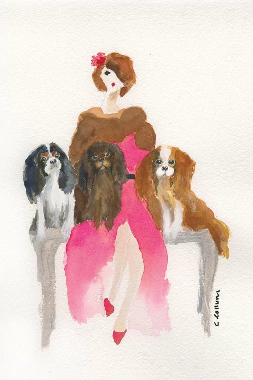 Cavalier Lady In Pink