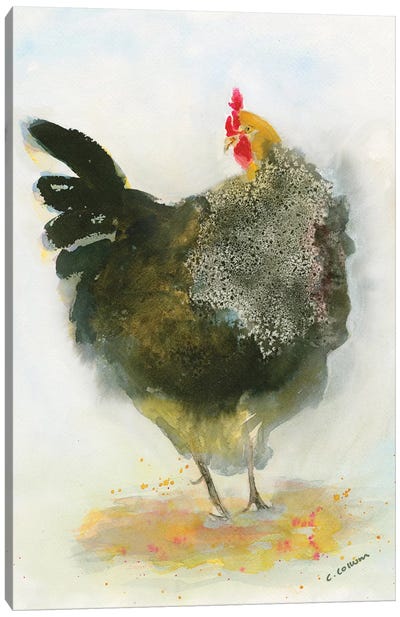 Hen No. 1 Canvas Art Print - Connie Collum