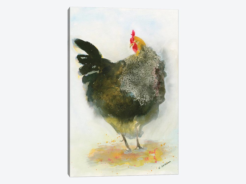 Hen No. 1 by Connie Collum 1-piece Canvas Art Print