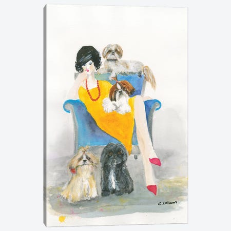 I Need Another Shih Tzu Canvas Print #CCM26} by Connie Collum Canvas Art Print