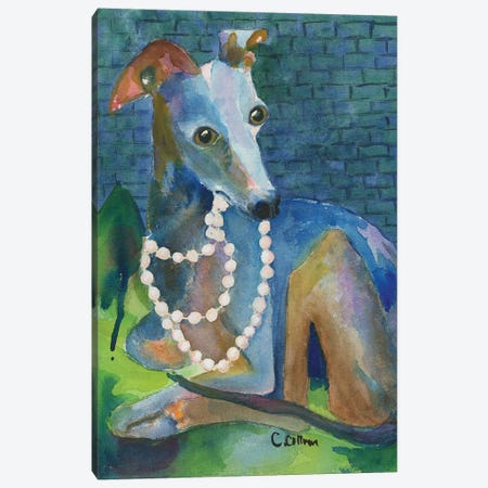 Always Wear Pearls Canvas Print #CCM2} by Connie Collum Canvas Art Print
