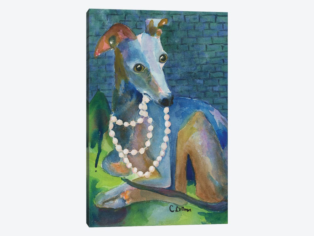 Always Wear Pearls by Connie Collum 1-piece Canvas Art