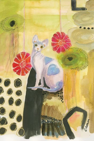 Love Me To The Moon by Connie Collum framed canvas print