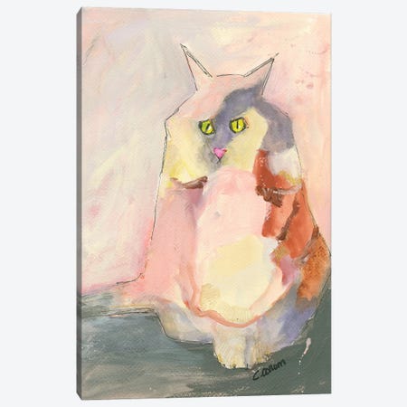Melody Cat Canvas Print #CCM37} by Connie Collum Canvas Art