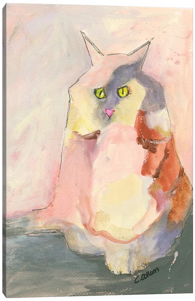 Melody Cat Canvas Art Print - Connie Collum