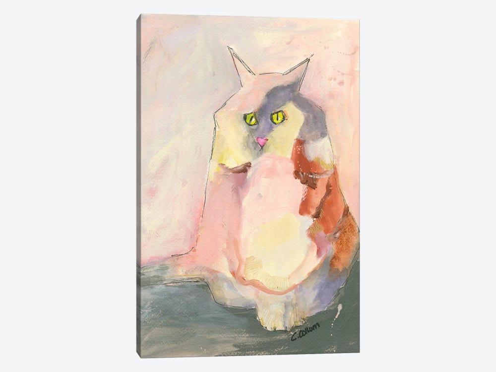 Melody Cat by Connie Collum 1-piece Canvas Wall Art