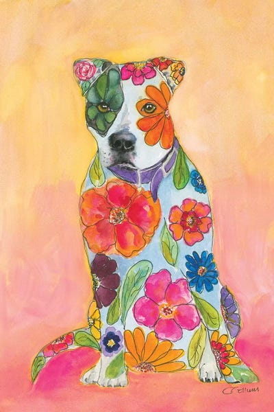 Embellished Animals: Pit Bulls Are Love by Connie Collum