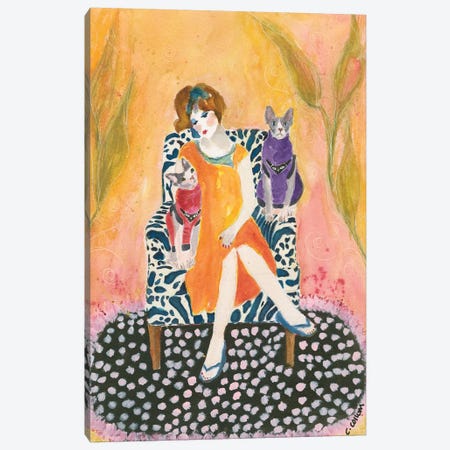 Sphynx Lady Canvas Print #CCM57} by Connie Collum Canvas Art