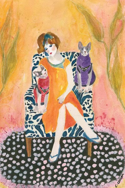 Hairless Cats: Sphynx Lady by Connie Collum