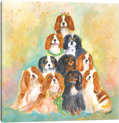 A Bunch Of Cavaliers Canvas Art Print