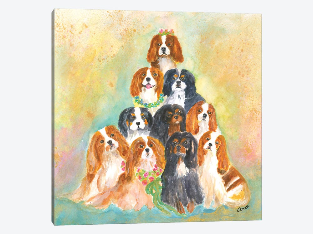 A Bunch Of Cavaliers by Connie Collum 1-piece Canvas Artwork