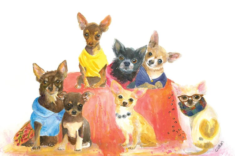 Chihuahuas Have My Heart by Connie Collum wall art