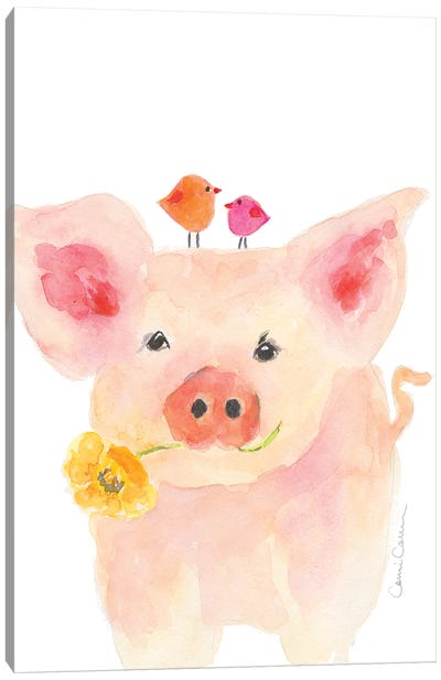 Truffles Canvas Art Print - Pig Art