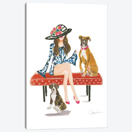 Lila And Lacey Canvas Print #CCM91} by Connie Collum Canvas Print
