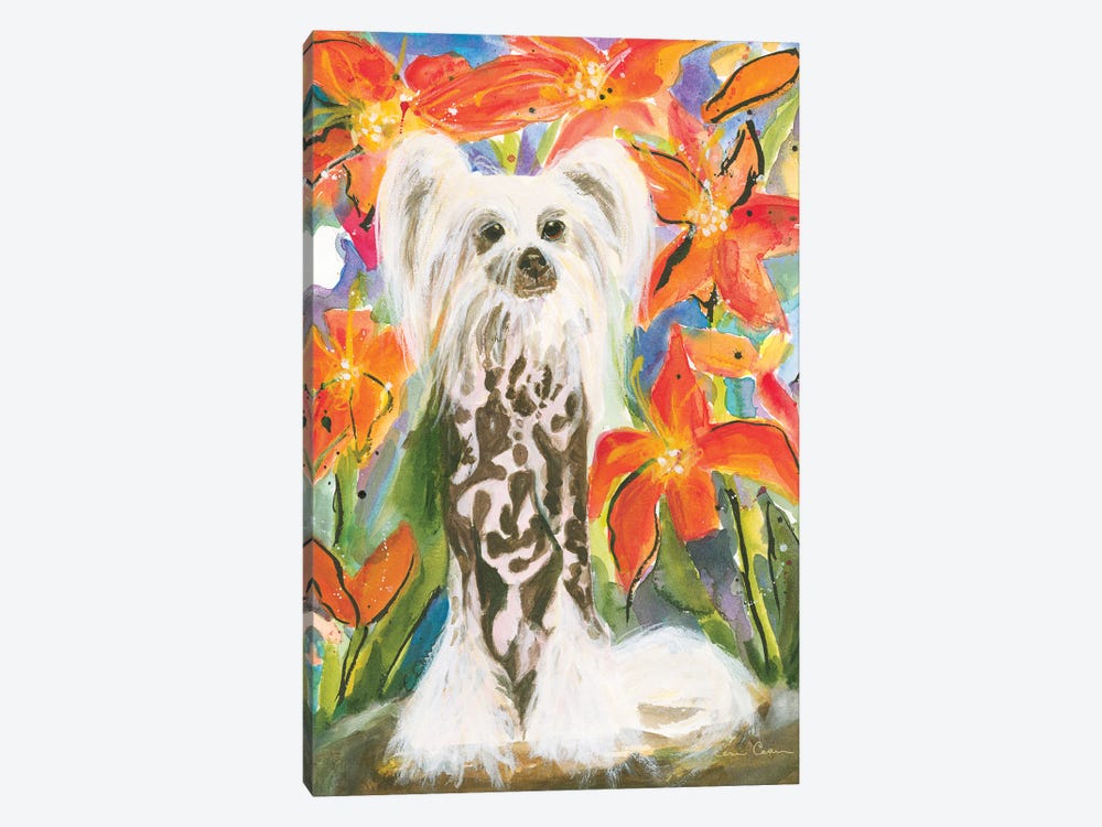 Zoe In The Lillies by Connie Collum 1-piece Canvas Print