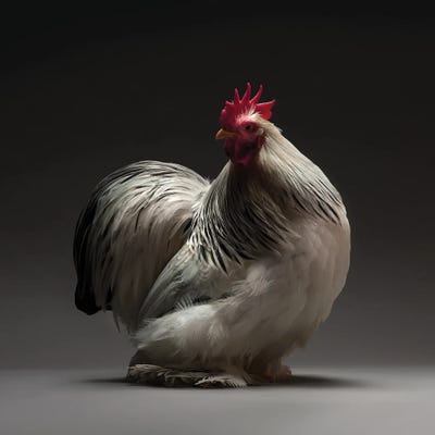 Columbian Cochin Bantam by CHICken art print