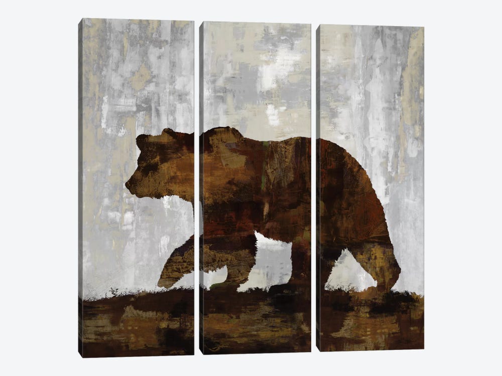 Bear by Carl Colburn 3-piece Canvas Print
