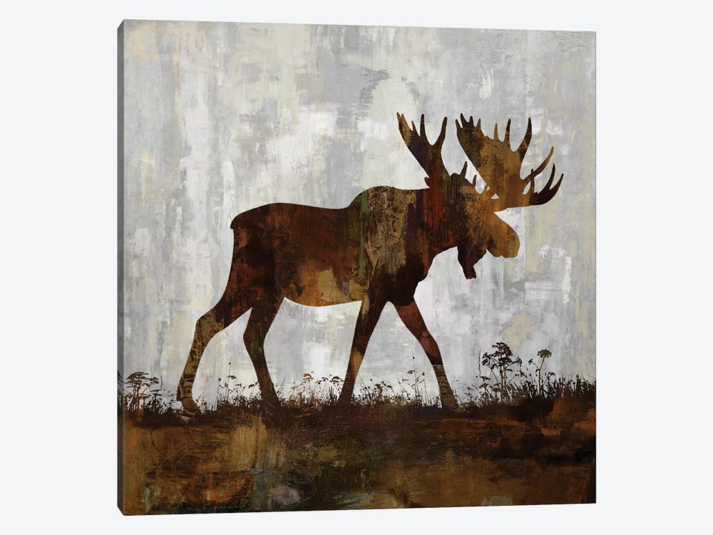 Moose by Carl Colburn 1-piece Canvas Wall Art