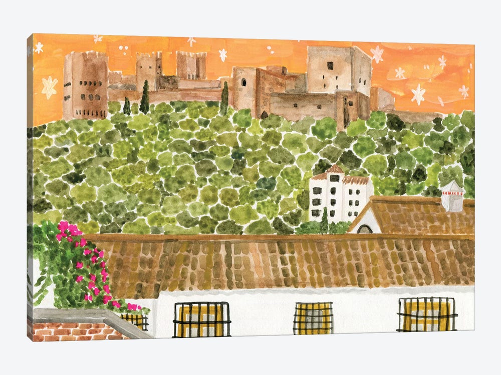 The Alhambra by Caroline Chessia 1-piece Canvas Wall Art