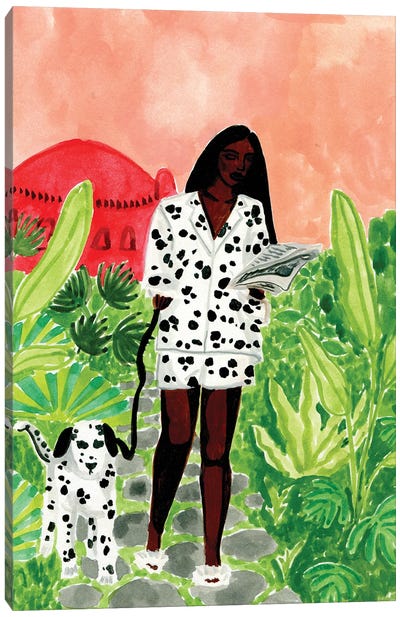 Dalmations Canvas Art Print - Caroline Chessia