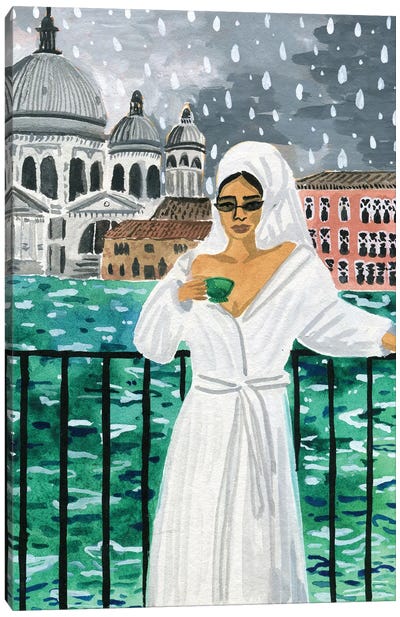 When in Venice Canvas Art Print - Caroline Chessia