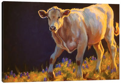 A Fredericksburg Stroll Canvas Art Print - Golden Hour Animals