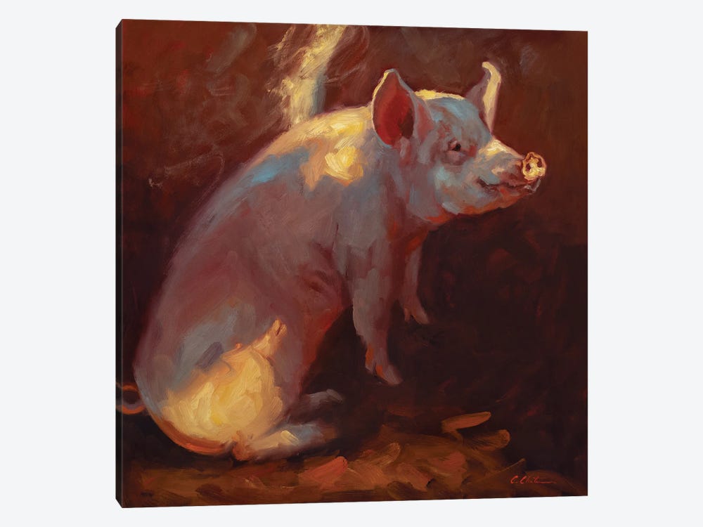 Some Pig by Cheri Christensen 1-piece Canvas Print