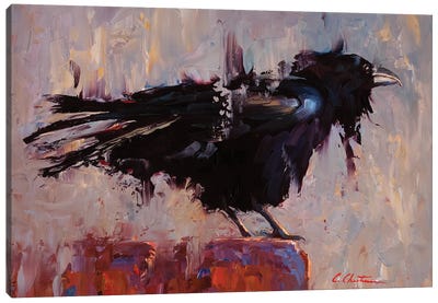 The Mystic Signed Canvas Art Print - Raven Art