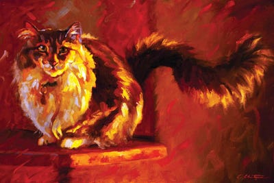 Cat On The Ledge by Cheri Christensen gallery poster