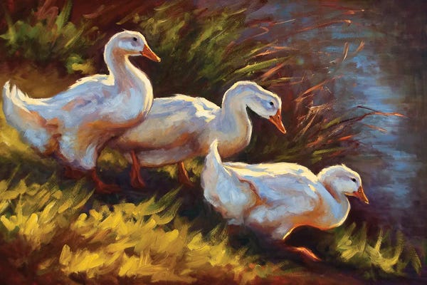 Golden Hour Animals: Sacred Pond by Cheri Christensen